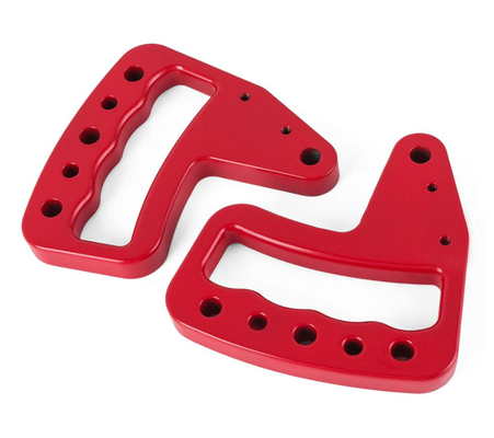 Red Black Steel Grab Handles Kit Car Interior Accessories For 07-18 Wrangler