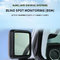 Metal Glass Plastic Black Blind Spot Detection System Warning Sensor