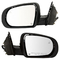 Jeep Cherokee Black Plastic Car Exterior Mirror Electronic Heating Defogging With LED Signal Lamp Indicator